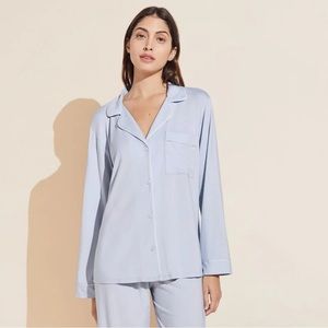 Eberjey Gisele TENCEL™ Modal Long Sleeve Pajama Button Up Top NWT
